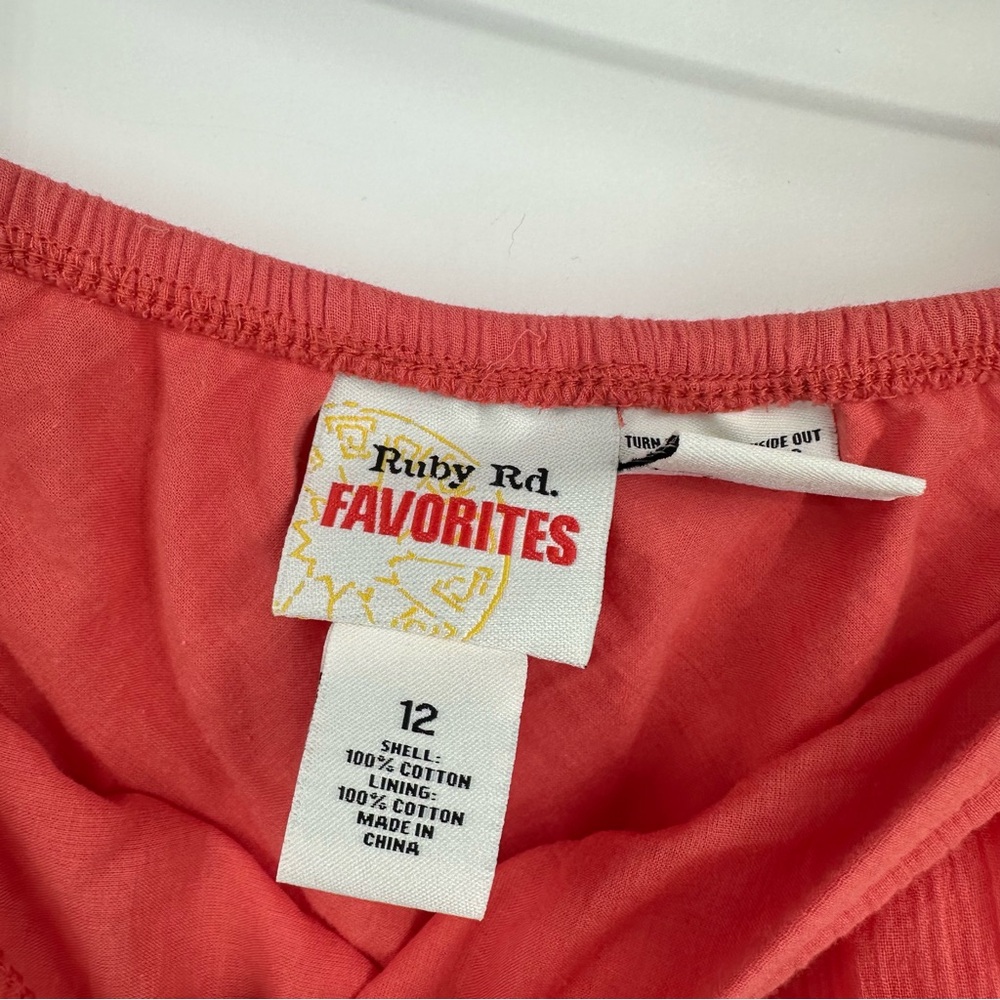 Vintage Y2K Coral Maxi Skirt Size 12 Whimsical Fairycore - Picture 4 of 5